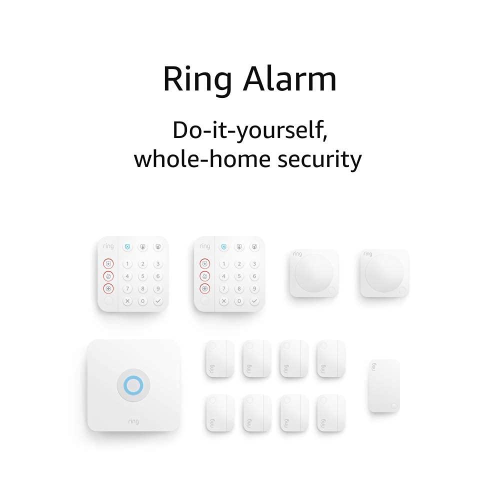 Wireless White Wi-Fi Enabled Home Security Kit