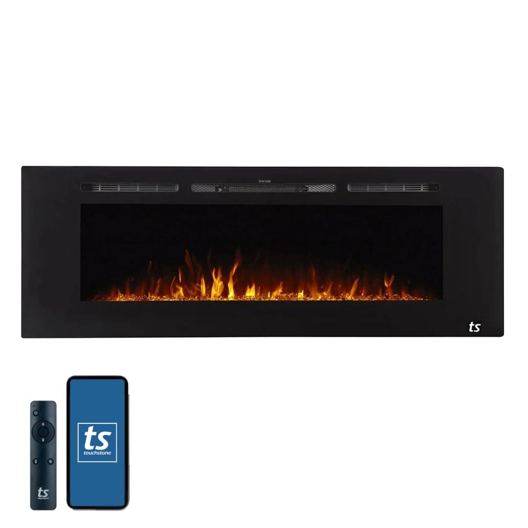 Touchstone The Sideline Electric Fireplace for Recessed or Wall Mount Installation