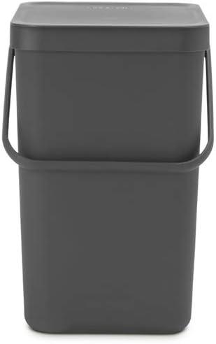 Brabantia Sort & Go Plastic Recycling Bin, 6.6 Gallon