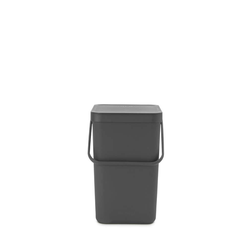 Brabantia Sort & Go Plastic Recycling Bin, 6.6 Gallon