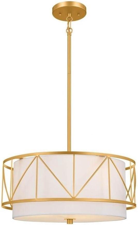 52075CLG-Kichler Lighting-Birkleigh - 3 Light Convertible Semi-Flush Mount In Art Deco Style-9.5 Inches Tall-Classic Gold Finish