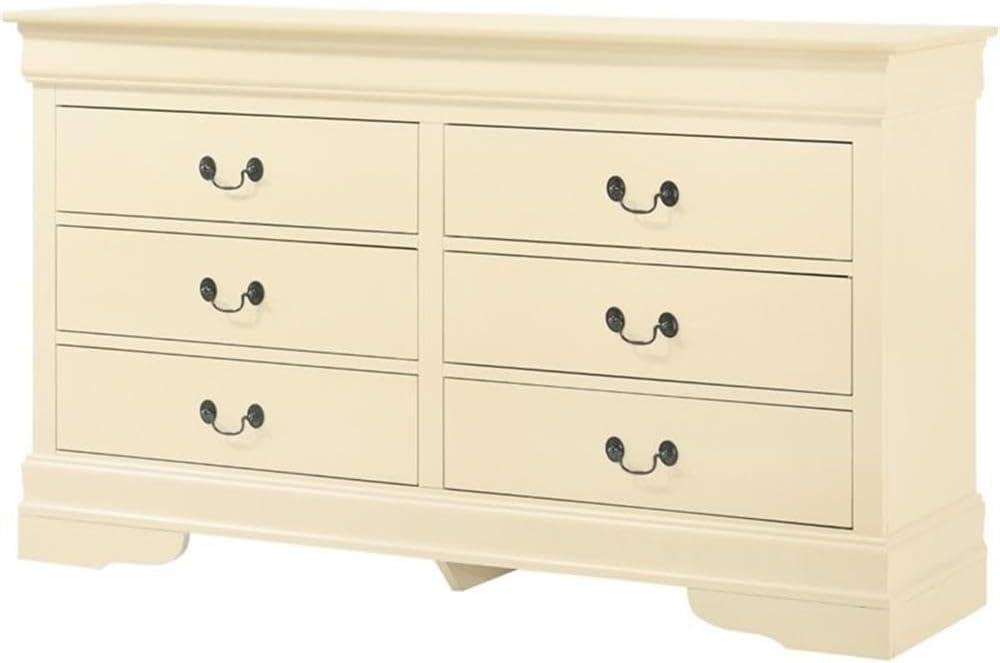 Vernon 6 Drawer 57" W Double Dresser