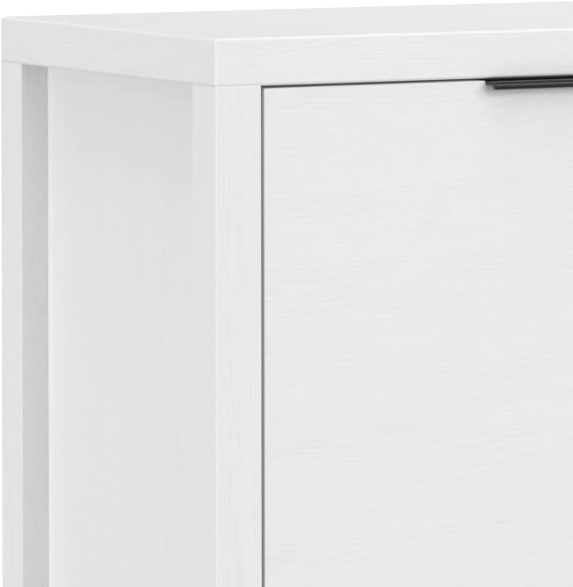 Simpli Home Hollander SOLID WOOD 54 inch Wide Contemporary Sideboard Buffet in White