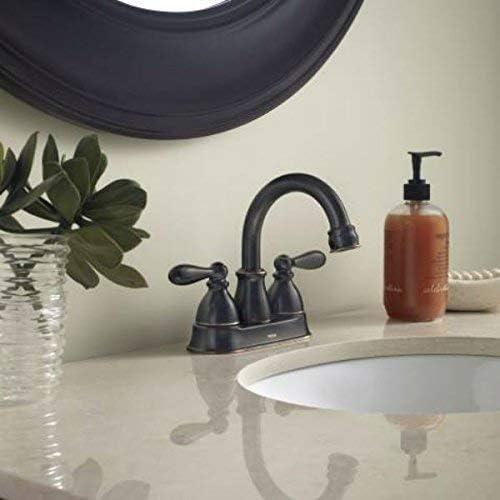 Caldwell High Arc 8-inch Mediterranean Bronze Bathroom Faucet