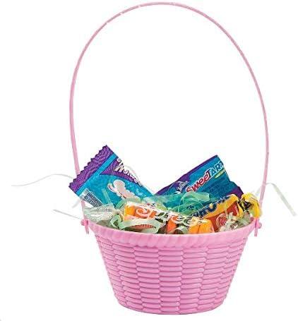 Mini Pastel Plastic Kids' Easter Storage Baskets - 12 Pieces