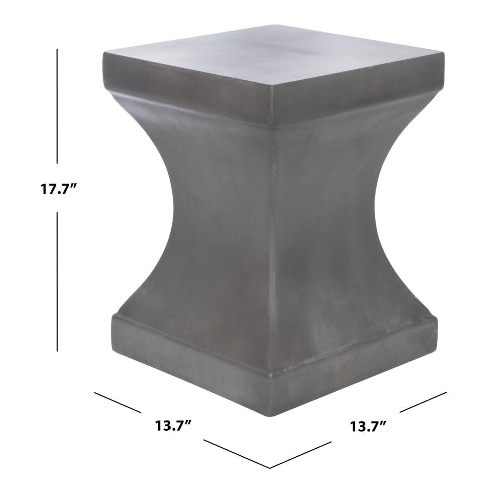 Curby Accent Stool - Indoor/Outdoor - VNN1002 - Gray - Safavieh