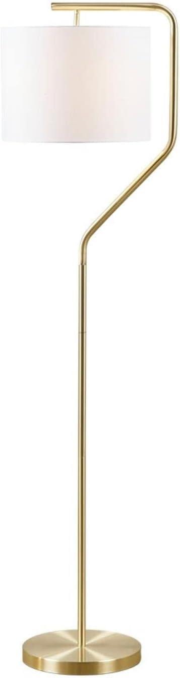 Hampton Hill 15.75"x13.5" Aster Angular Arched Metal Warm Soft (Includes LED Light Bulb) Floor Lamp