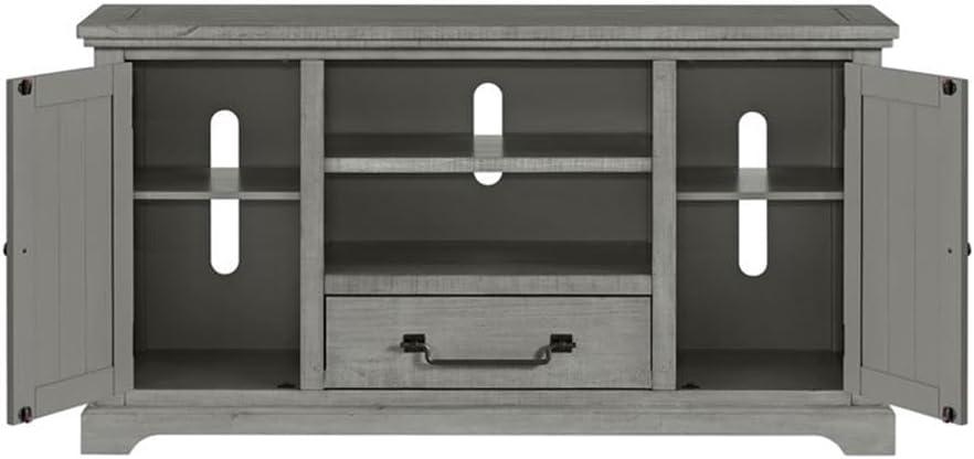 Martin Svensson Home Beach House Solid Wood TV Stand for TVs up to 70", Dove Grey