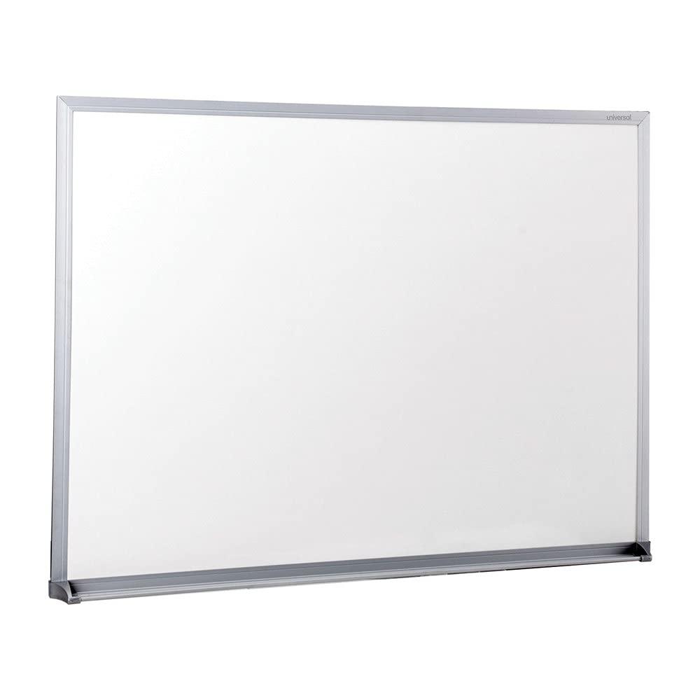 UNIVERSAL Dry-Erase Board Melamine 24 x 18 Satin-Finished Aluminum Frame 43622