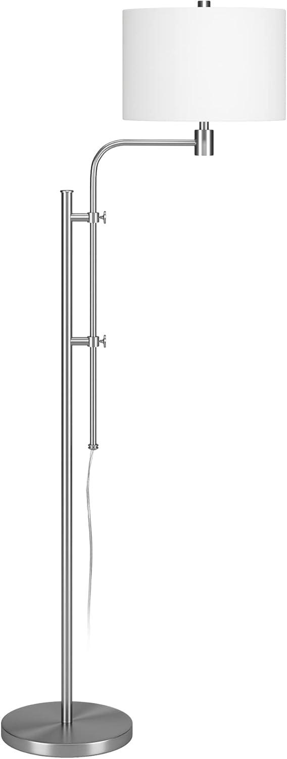 Henn&Hart 71" Silver Floor Lamp