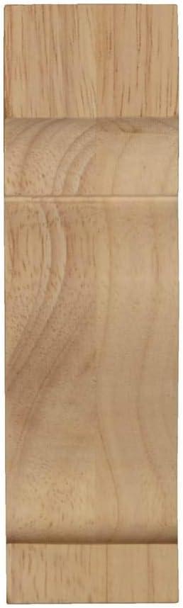 Ekena Millwork 1 3/4"W x 3"D x 6"H Mini Dearborn Wood Corbel, Red Oak