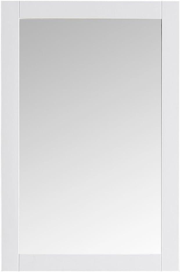 Hartford 20" Traditional Rectangular Wood Framed Bathroom Vanity Mirror