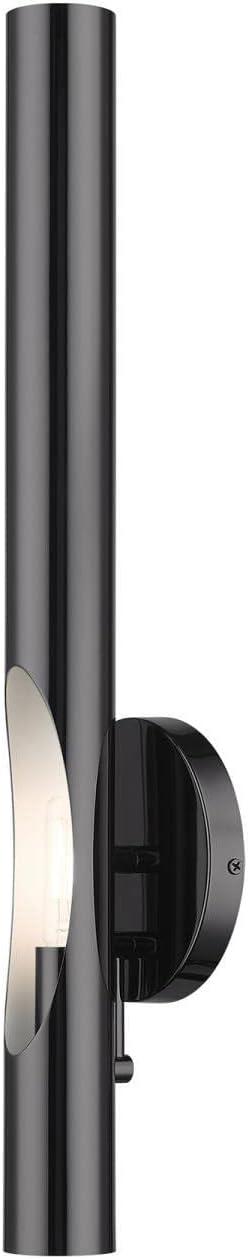 Livex Lighting Acra 1 - Light Wall Light in  Black Chrome