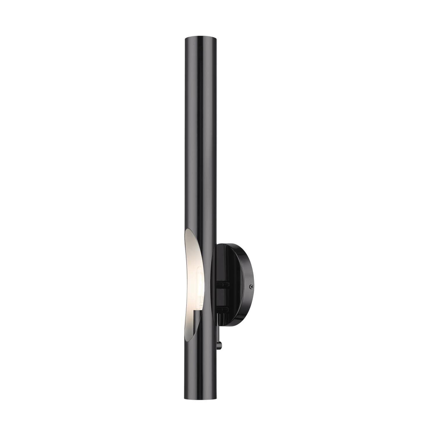 Livex Lighting Acra 1 - Light Wall Light in  Black Chrome
