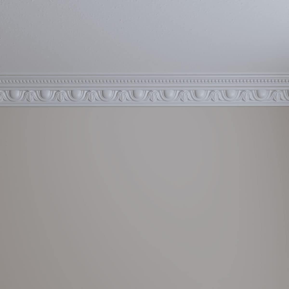 Edinburgh Primed Architectural Crown Moulding 7-ft 10-1/2-in