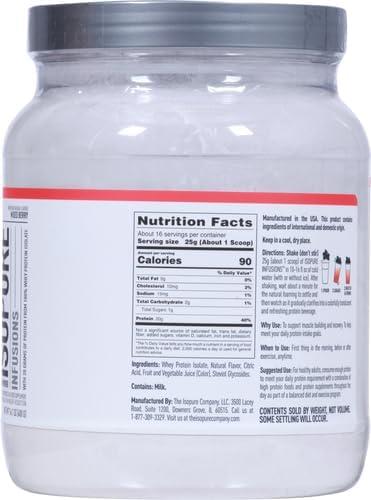 Isopure Infusions Protein Powder - Mixed Berry - 14.1oz