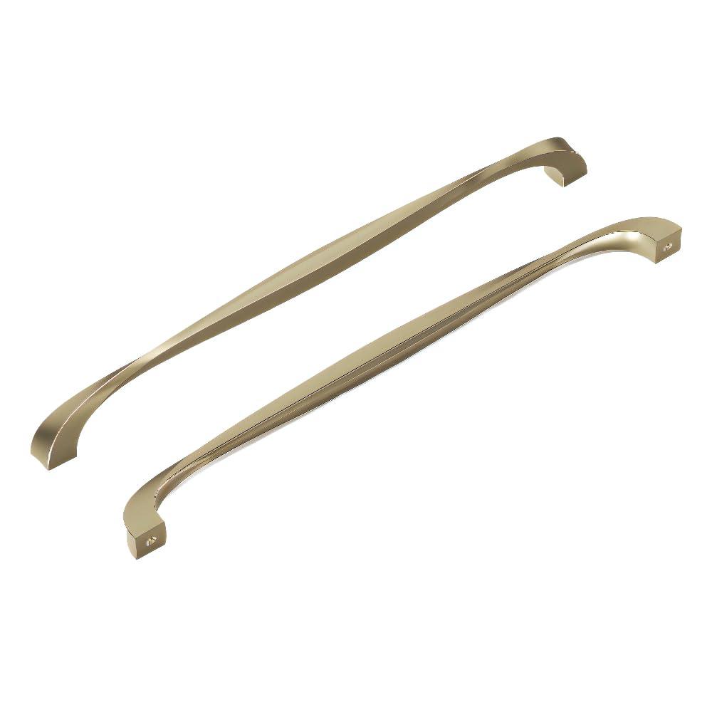 Twist Kitchen Cabinet Handles, Solid Core Drawer Pulls for Cabinet Doors, 12"
