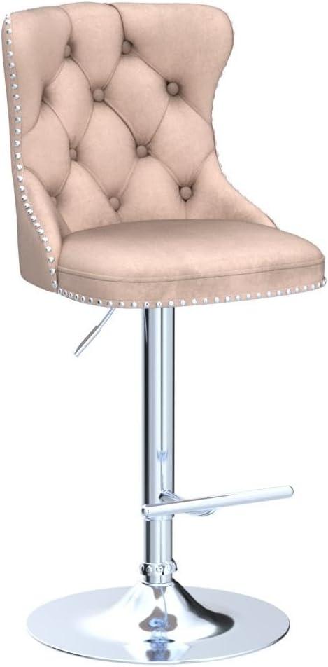Julias Swivel Upholstered Adjustable Height Counter Stool (Set of 2)