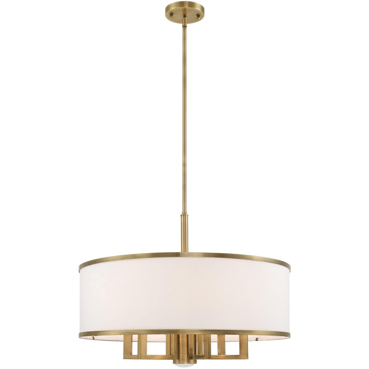 Livex Lighting Park Ridge 6 - Light Chandelier in  Antique Brass