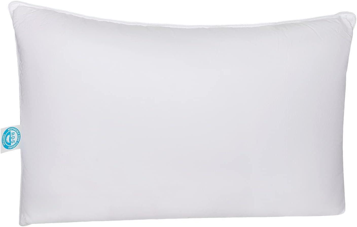 East Coast Bedding Pure Dream Firm Goose Down Feather Pillow, Queen Size, Pack of 1