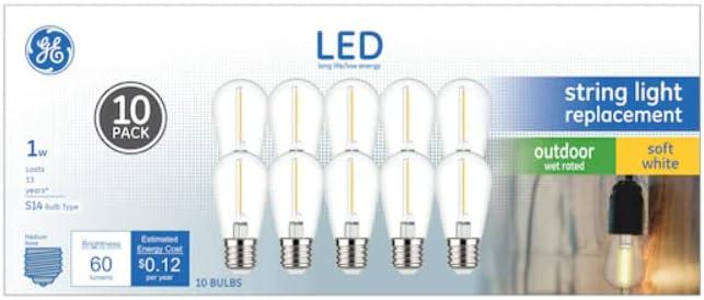 GE Vintage 1-Watt EQ S14 Soft White Medium Base (e-26) LED Edison Decorative