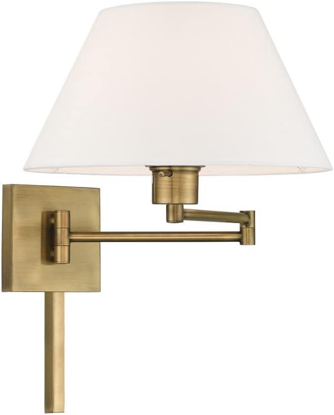 Livex Lighting 1 - Light Wall Light in  Antique Brass