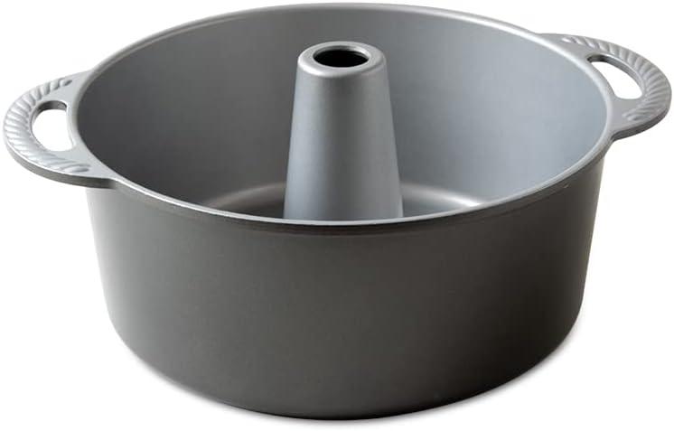 11.25" x 10" Silver Non-stick Aluminum Tube Cake Pan