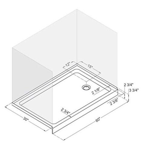 SlimLine 60" x 30" Single Threshold Shower Base