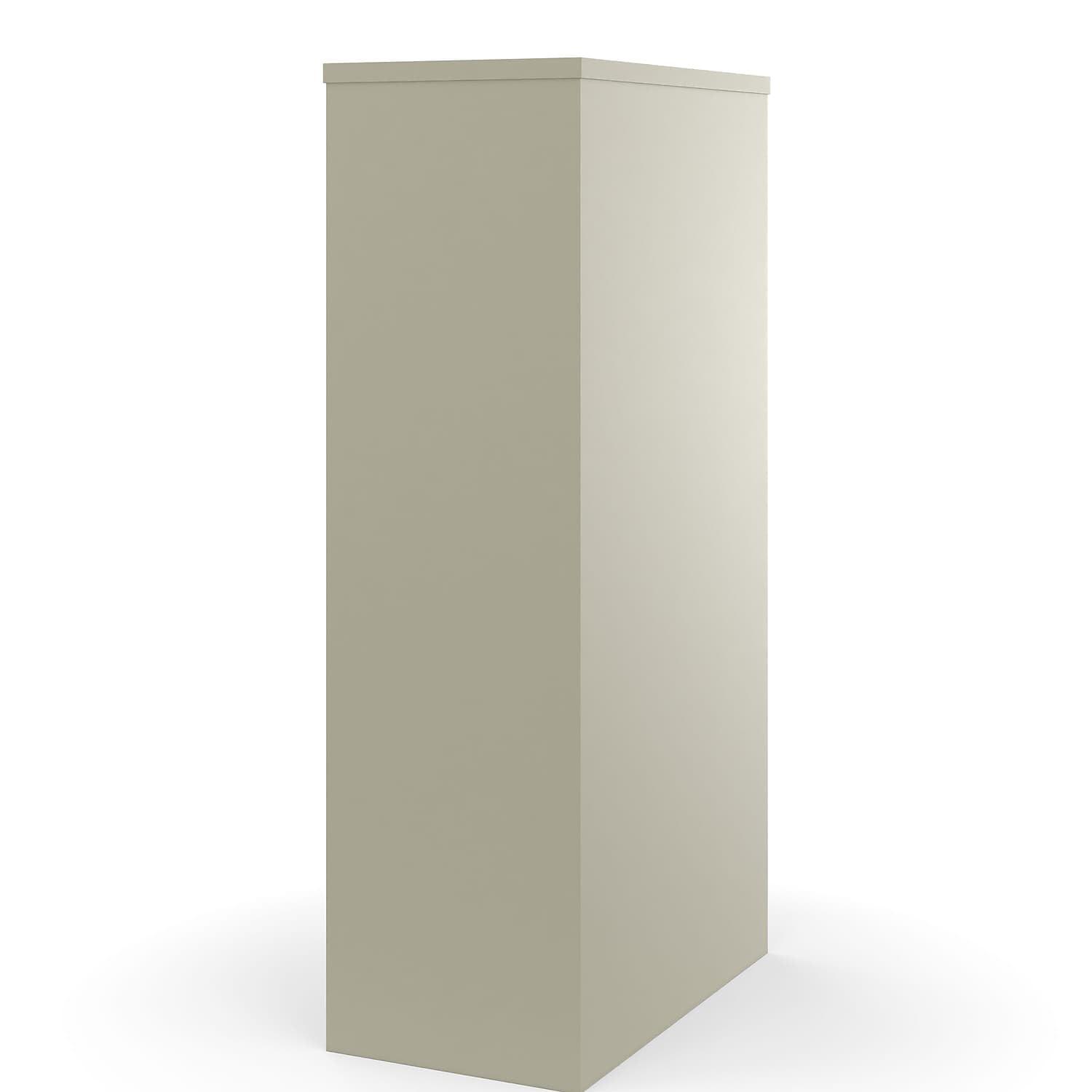 STAPLES Commercial 4-Drawer Vertical File Cabinet, Letter Size, Lockable, 51.97" H x 15" W x 22" D, Putty (22336D)