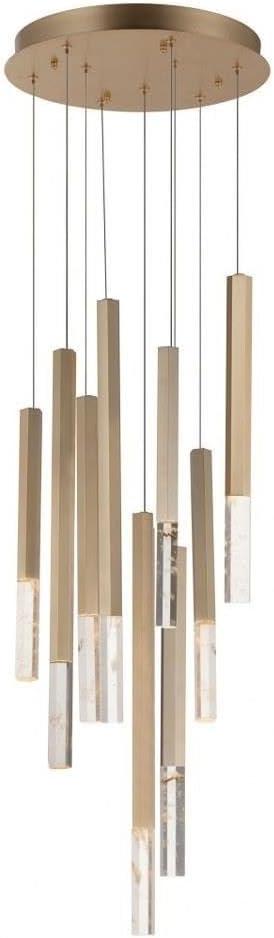 ET2 Lighting - Diaphane - 32.5 Inch 45W 9 LED Pendant-Gold Finish - ET2 Lighting