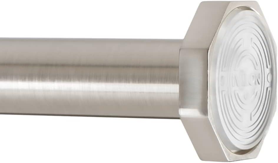 Ivilon Tension Curtain Rod - Spring Tension Rod for Small Windows or Shower, 16 to 24 Inch. Black