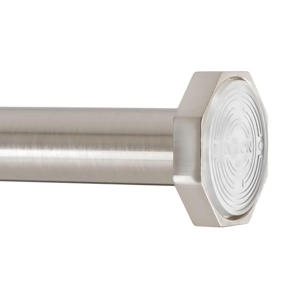 Ivilon Tension Curtain Rod - Spring Tension Rod for Small Windows or Shower, 16 to 24 Inch. Black