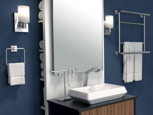 Freestanding Countertop Hand Towel Holder | 11.13"H x 10.50"W Weighted Base Towel Rack Stand