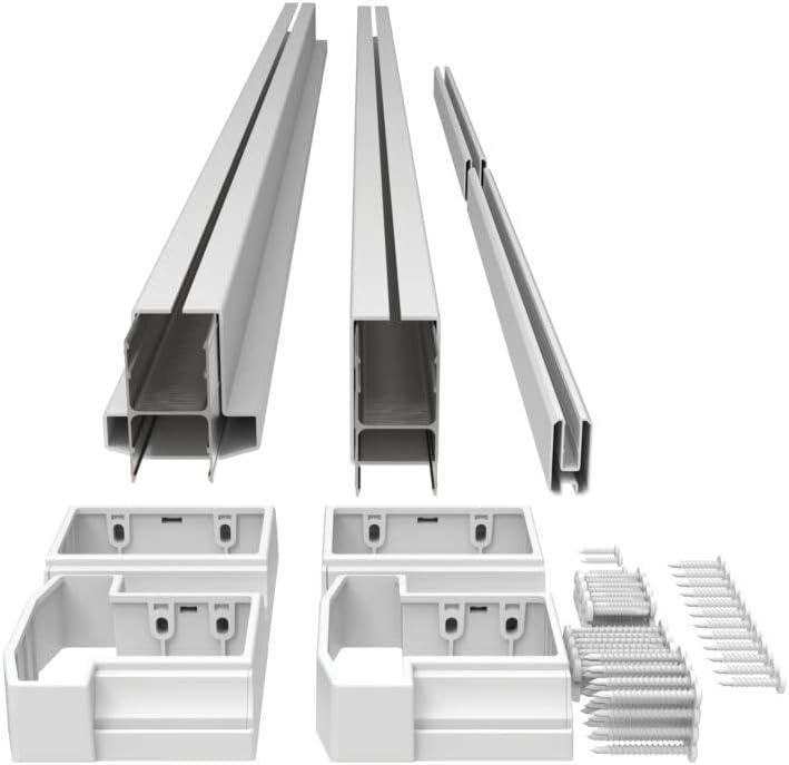 Barrette Outdoor Living 6 ft. W x 36 in. H T-Top Vinyl Rail for Decorative Screen Panel Infill