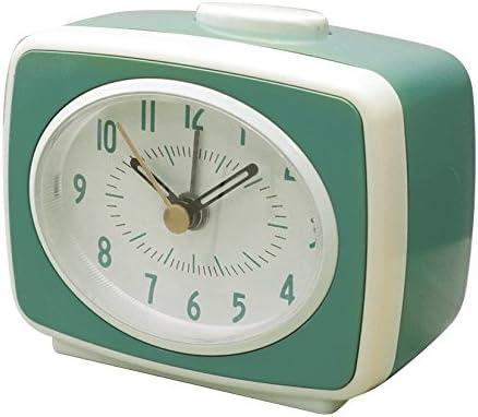 Mint Green Classic Kids Alarm Clock with Glow Face