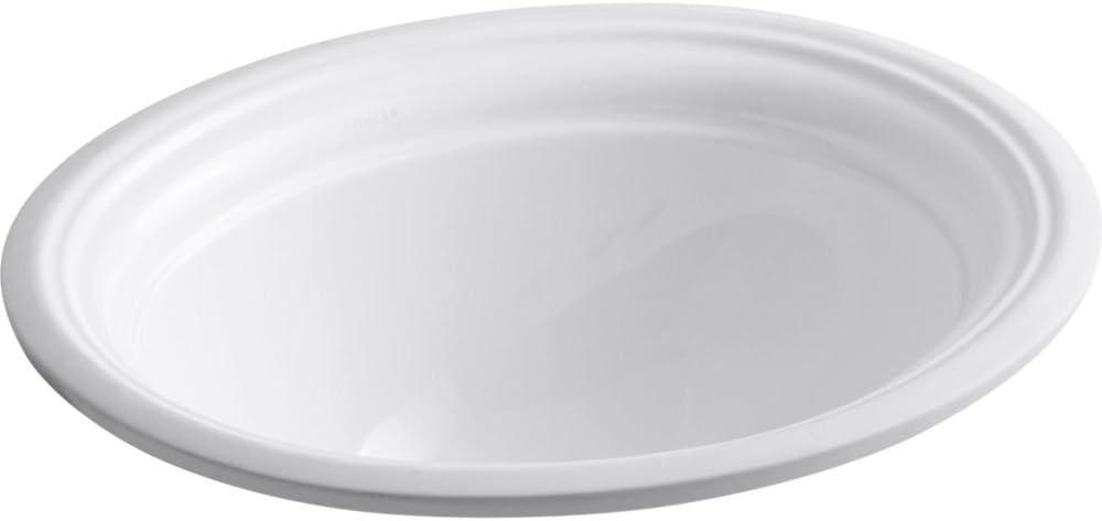 Devonshire Ceramic Oval Undermount Bathroom Sink with Overflow