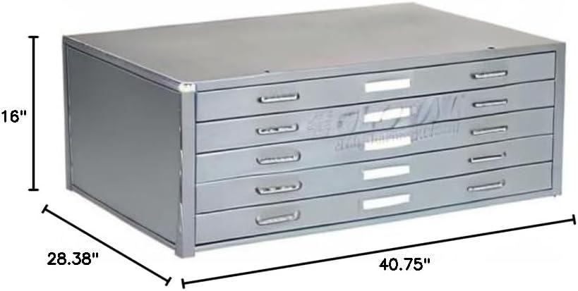 40.75'' Wide 5 -Drawer File Cabinet