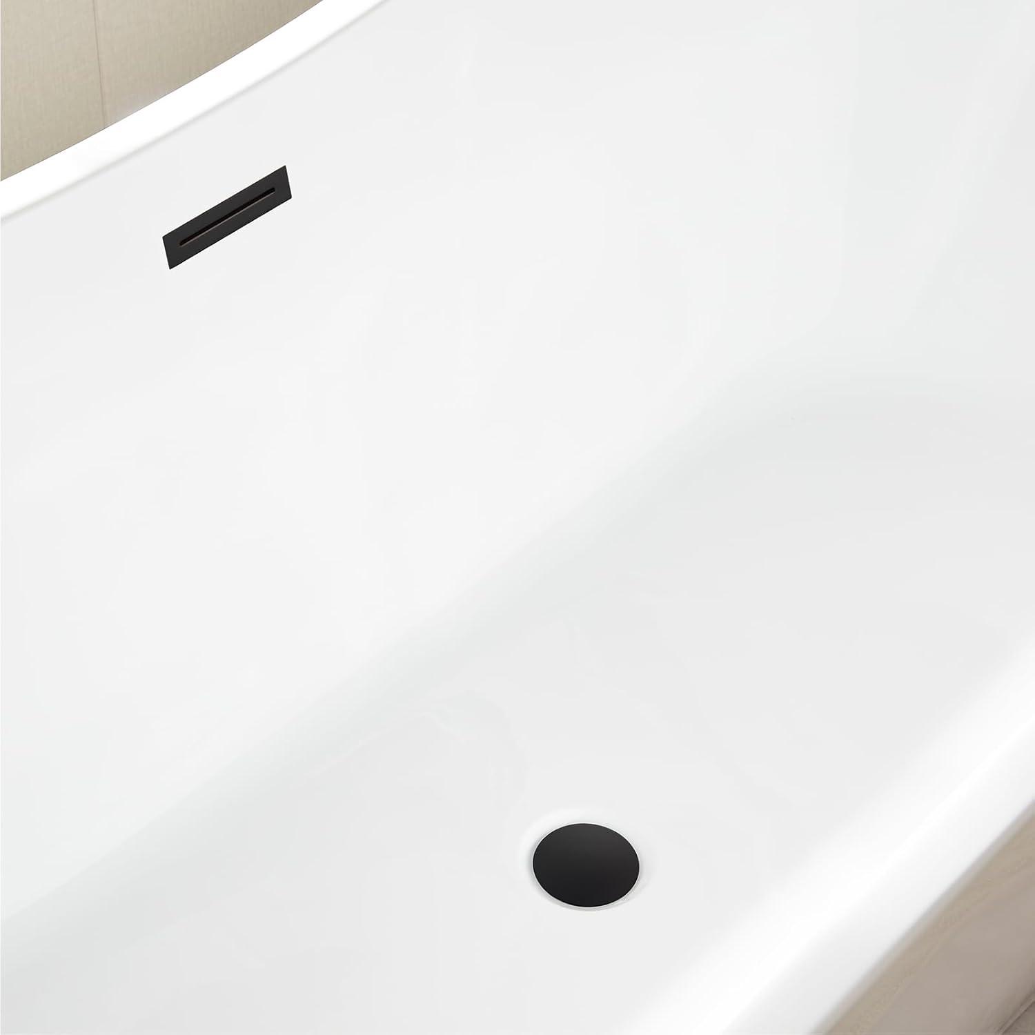 Ophelia 71" x 32'' Freestanding Soaking Acrylic Bathtub