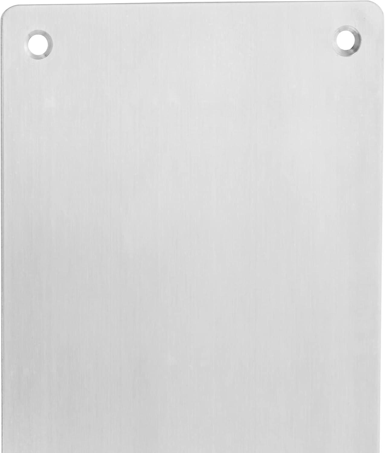 Stainless Steel Door Push Plate and Pull Handle Set with Screws, Home Office Supplies, (4 x 16 in)