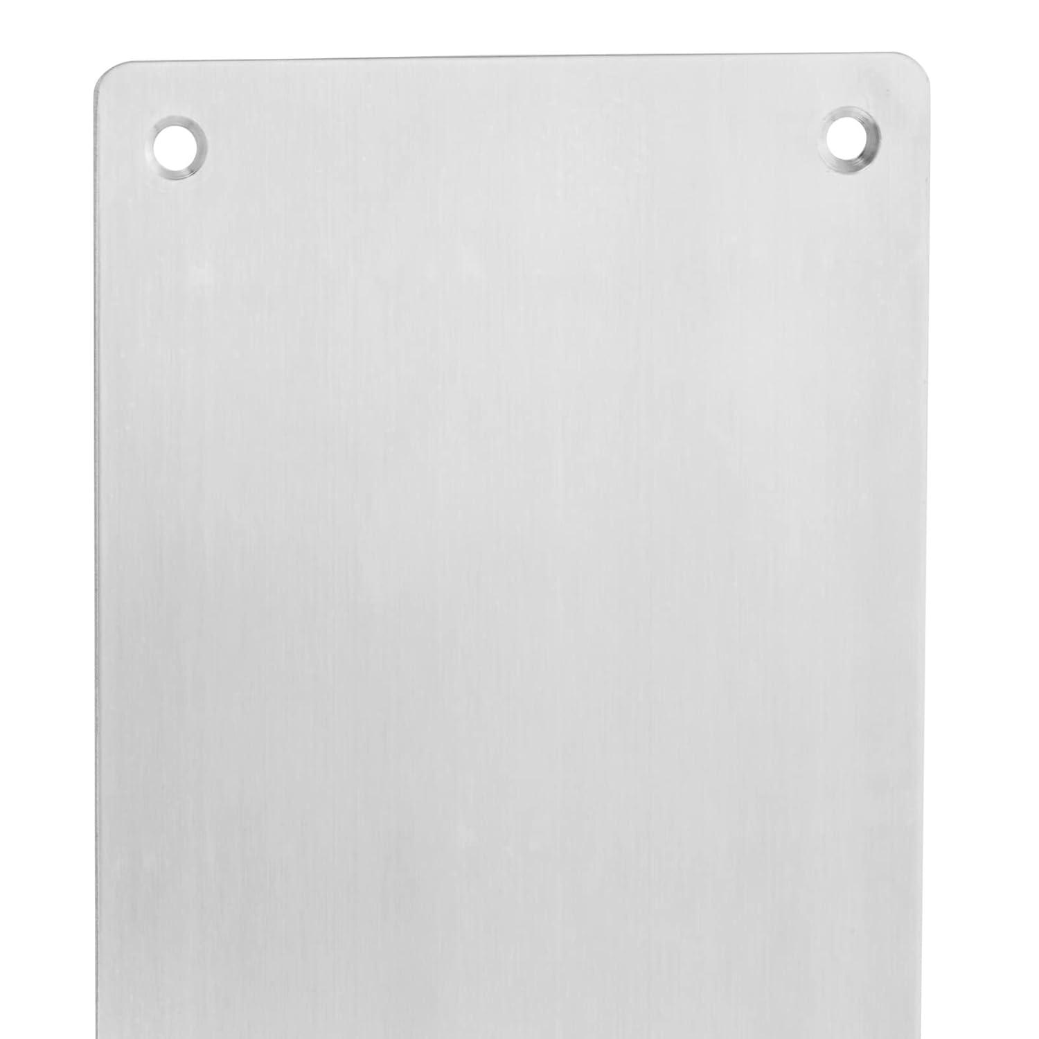 Stainless Steel Door Push Plate and Pull Handle Set with Screws, Home Office Supplies, 15.75" L x 3.8" W