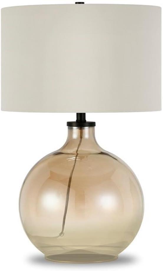 Evelyn&Zoe Traditional Glass Clear Glass Table Lamp