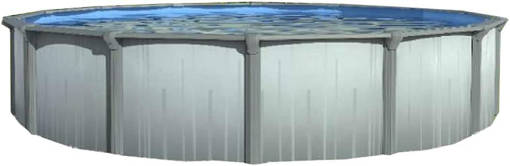 Lake Effect Pools 12' x 48" Round Bermuda Galvanized Painted Steel Above Ground Swimming Pool