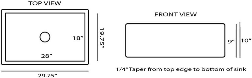 Shabby Green 30-Inch Farmhouse Fireclay Kitchen Sink