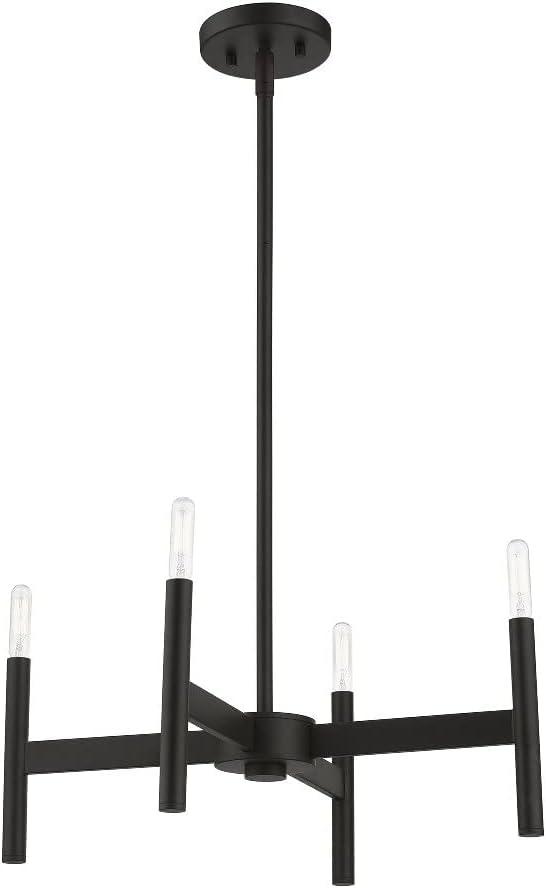 Livex Lighting Copenhagen 4 - Light Chandelier in  Satin Brass