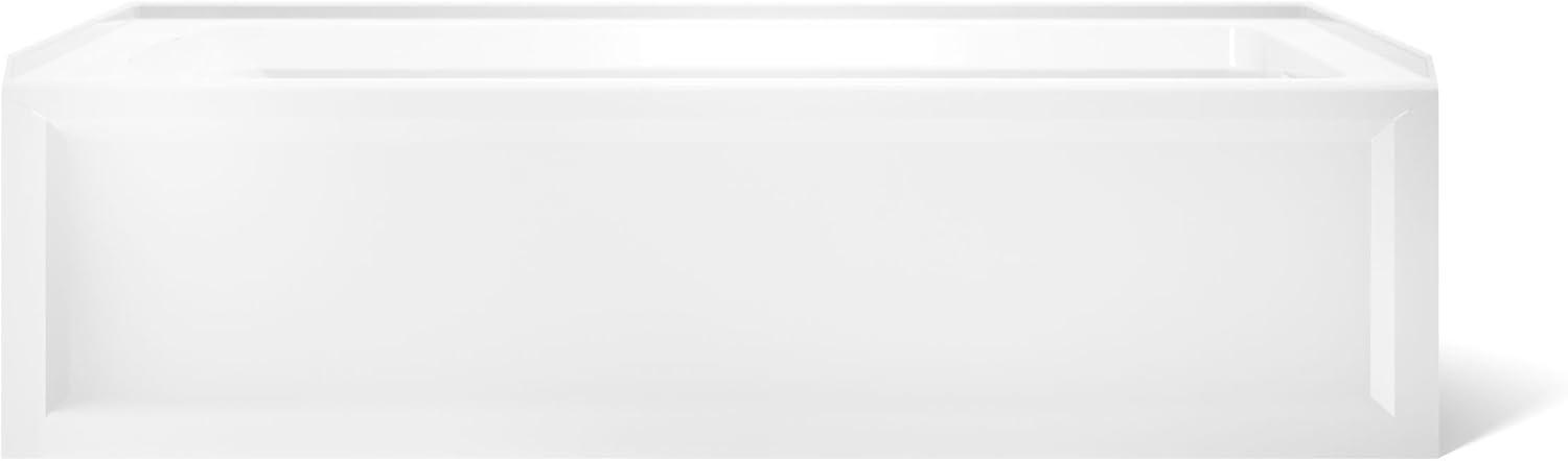 72" x 36" Acrylic Alcove Soaking Bathtub with Comfort Depth