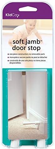 KidCo Child Safety Soft Jamb Door Stop for Child Safety, White