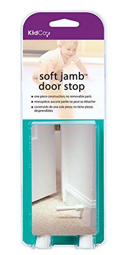 KidCo Child Safety Soft Jamb Door Stop for Child Safety, White