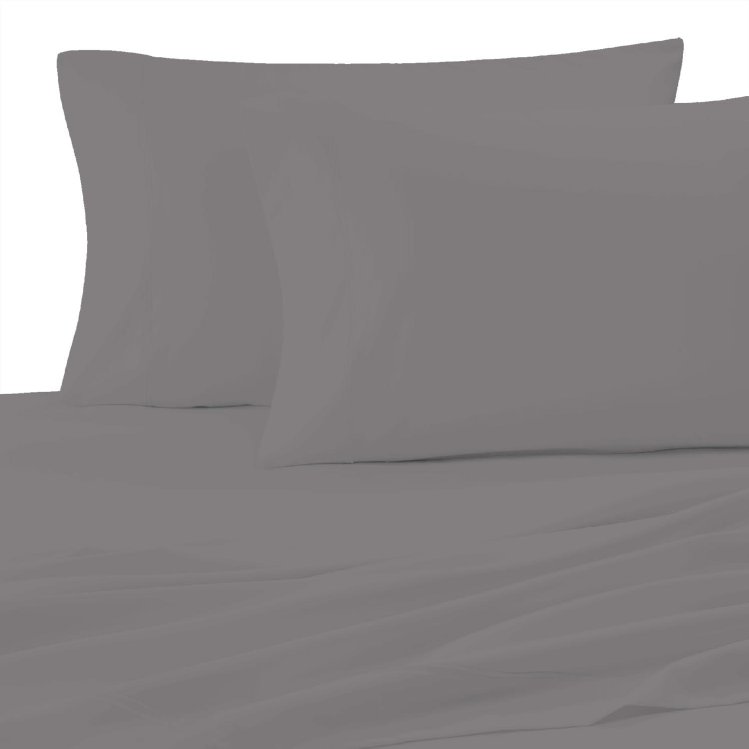 Color Sense 100% Cotton Cool & Crisp Percale Weave Pillowcases