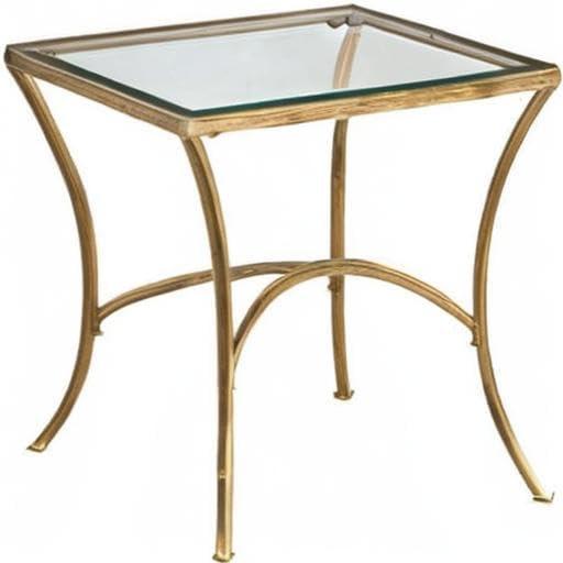 Anya Glass Top End Table