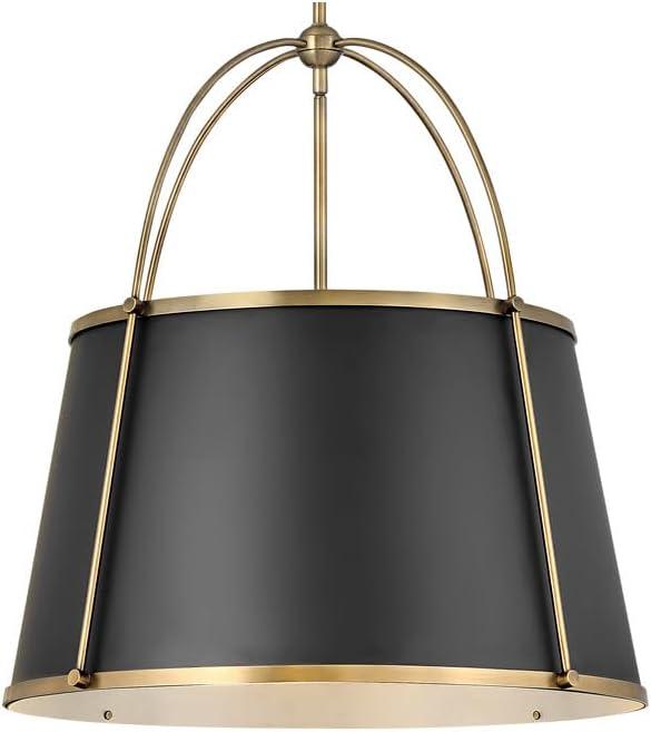 4895WS-Hinkley Lighting-Clarke - 4 Light Large Pendant in Traditional-Transitional Style - 24.5 Inches Wide by 25.25 Inches High-Warm Brass Finish
